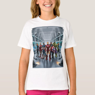 T-shirt Avengers contre Cyborgs