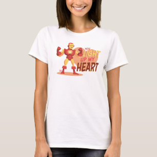 T-shirt Avengers Saint-Valentin Iron Man Allume Mon Cœur