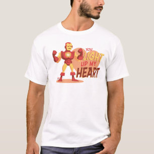 T-shirt Avengers Saint-Valentin Iron Man Allume Mon Cœur