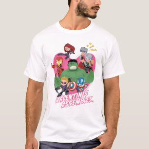 T-shirt Avengers Saint-Valentin La Saint-Valentin s'asse