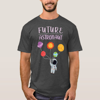 T-shirt Avenir Astronaut Espace Rétro Enfants Vintages Ret