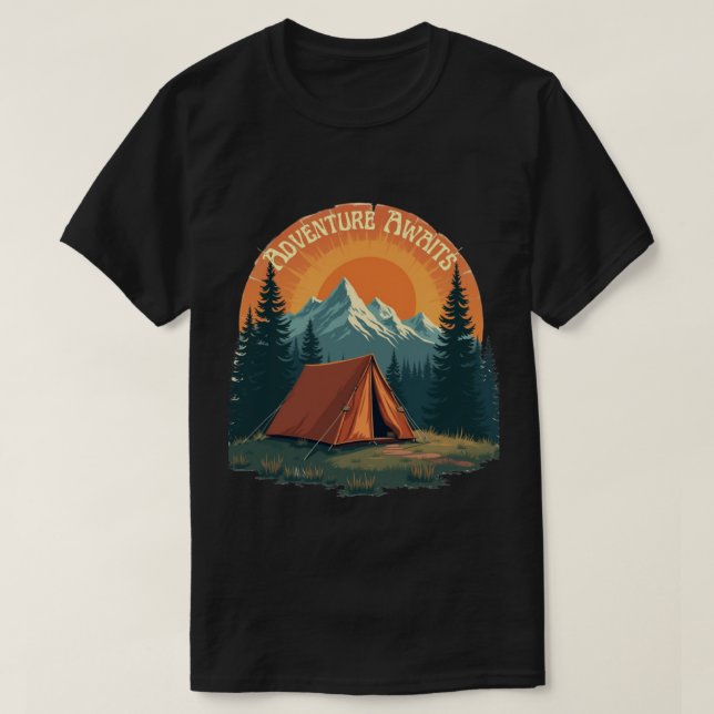 T-shirt Aventure Attend - Dans le Far (Design devant)