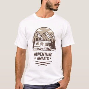 T-shirt Aventure Attend : Le Voyage Commence