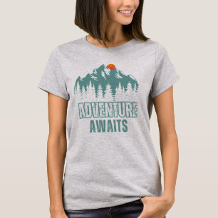 T-shirt Aventure Attend Randonnée Extérieur Explorer Mount