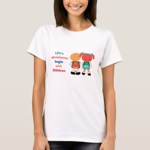 T-shirt Aventure avec des enfants