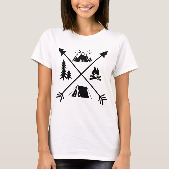 T-shirt Aventure Camping (Devant)