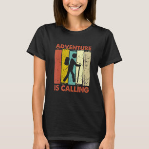 T-shirt Aventure de camping appelle randonneur de la natur