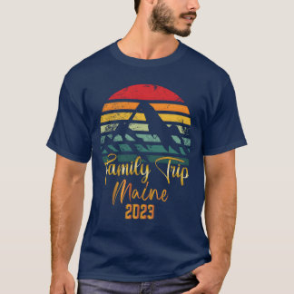 T-shirt Aventure de camping de vacances dans le Maine pour