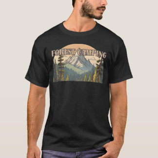 T-shirt Aventure de camping Explorer la montagne amie de l