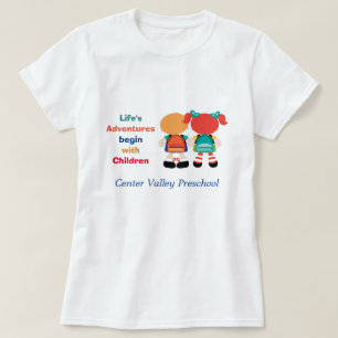 T-shirt Aventure de la vie avec la publicité d'enfants
