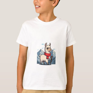 T-shirt Aventure de l'alpaca randonneur de montagne pour e