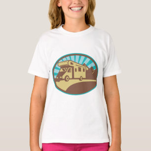 T-shirt Aventure de montagne en camping-car rétro Vintage