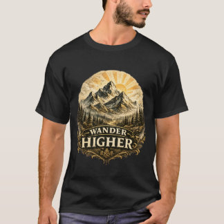 T-shirt Aventure de montagne plus haute vintage