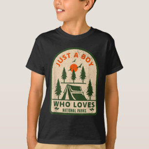T-shirt Aventure de plein air garçon parcs nationaux rando