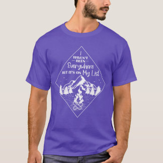 T-shirt Aventure de randonnée en plein air Camping Montagn