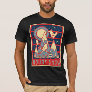 T-shirt Aventure de ski de Mont Snow dans les années 80