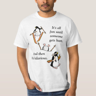 T-shirt Aventure de ski de pingouin