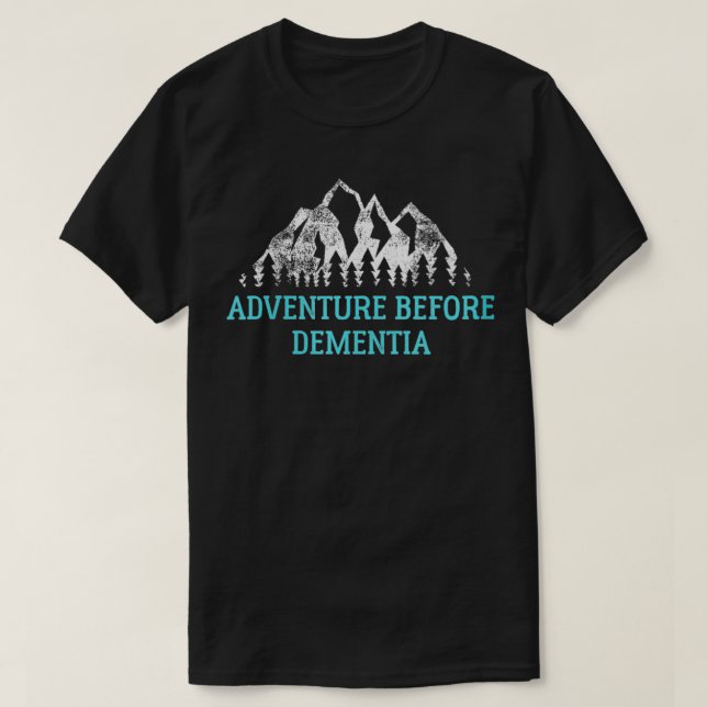 T-shirt Aventure des femmes avant la démence Voyage VNeck (Design devant)