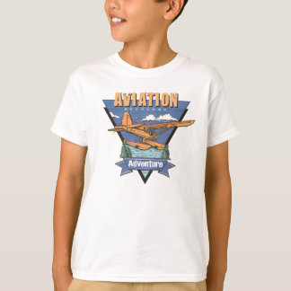 T-shirt Aventure d'hydravion d'aviation