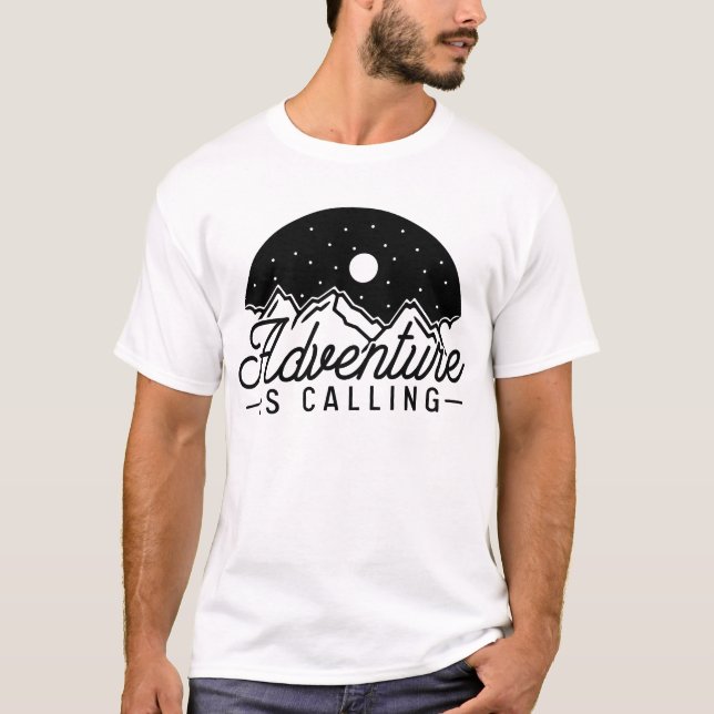 T-shirt aventure en montagne (Devant)