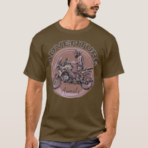 T-shirt Aventure moto attend 