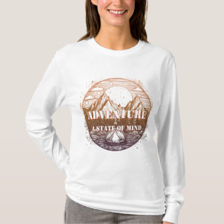 T-shirt Aventure Randonnée, Aventure est un état d'esprit