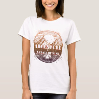 T-shirt Aventure Randonnée, Aventure est un état d'esprit