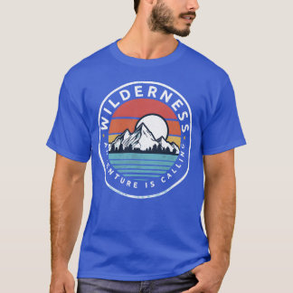 T-shirt Aventure sauvage vous appelle Randonnée Camping fa