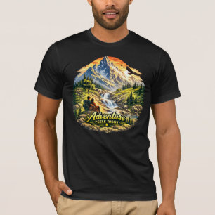 T-shirt Aventure se sent à sa place sur l'île Tee d'été US
