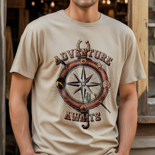 T-shirt Aventure unique de la boussole du Far West