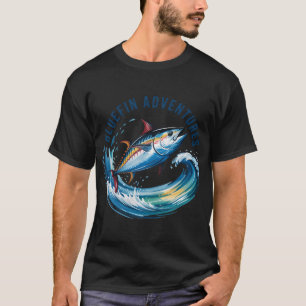 T-shirt Aventures Bluefin – Saut de vague de thon rouge