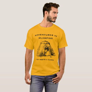 T-shirt Aventures dans Glamping.  Édition d'or