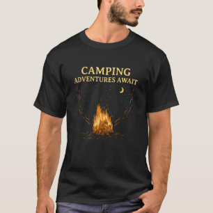 T-shirt Aventures de camping en attente de voyage de camp