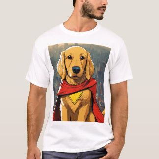 T-shirt Aventures de chien de super-héros