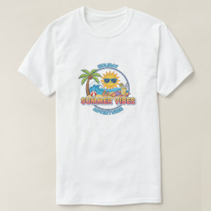 T-shirt Aventures de vacances, ambiance estivale