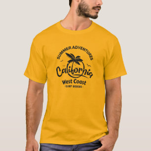 T-shirt Aventures estivales Californie Côte Ouest Surf Rid