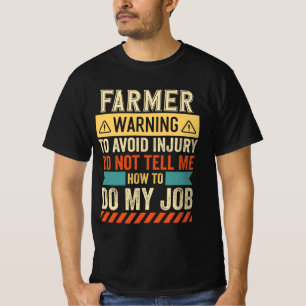 T-shirt Avertissement aux agriculteurs