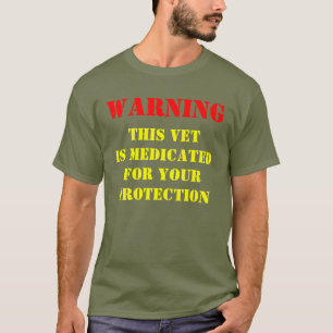 T-SHIRT AVERTISSEMENT : CE VET EST MÉDICAPÉ