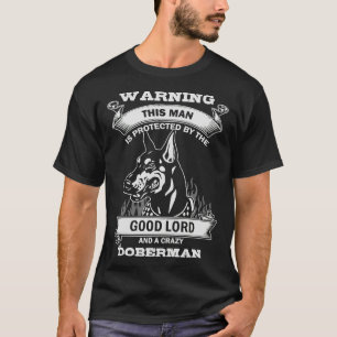 T-shirt Avertissement Cet Homme Est Protégé Par Le Bon Sei