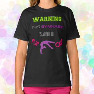 T-shirt Avertissement Cette Gymnaste Est Sur Le Point De R