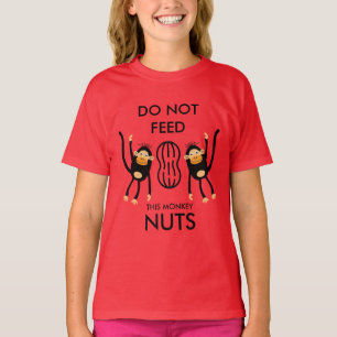T-shirt Avertissement d'allergie aux noix pour enfants