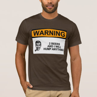 T-shirt AVERTISSEMENT de 2 bières