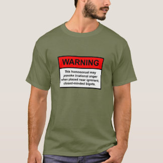 T-shirt Avertissement de bigot
