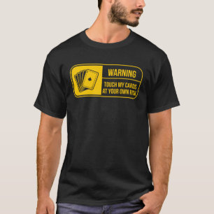 T-shirt Avertissement de carte Magicien Magicien Trick Ill