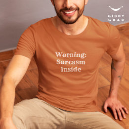 T-shirt Avertissement de citation de caractère amusant : S