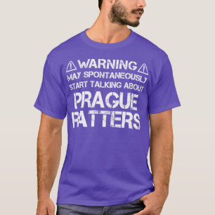 T-shirt Avertissement de la note de Prague