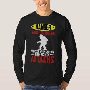 T-shirt Avertissement de troll norvège  voyage touriste
