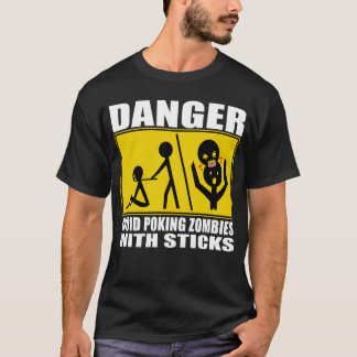 T-shirt Avertissement de zombi