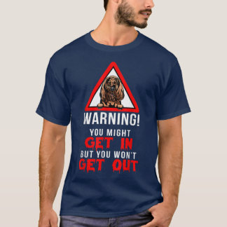 T-shirt Avertissement drôle Bloodhound propriétaire Amoure