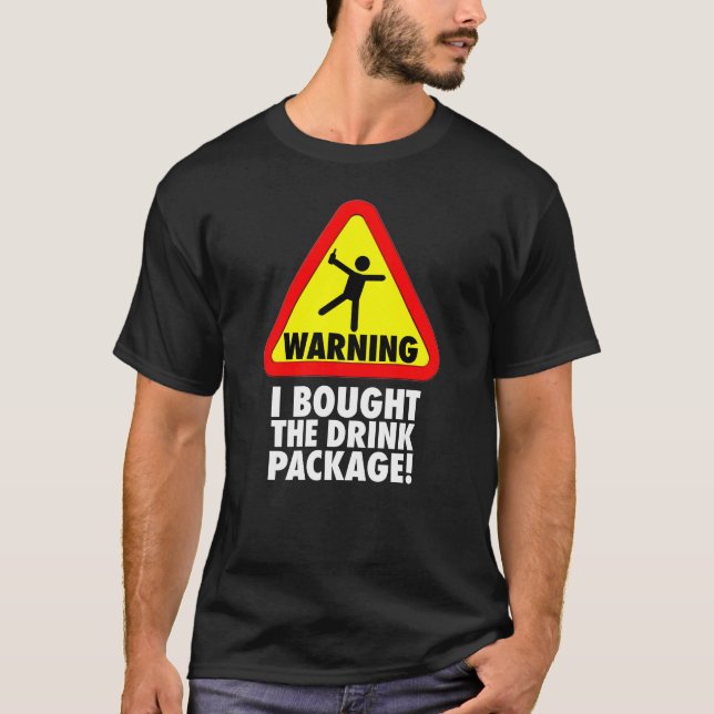 T-shirt Avertissement drôle de croisière j'ai acheté le (Devant)